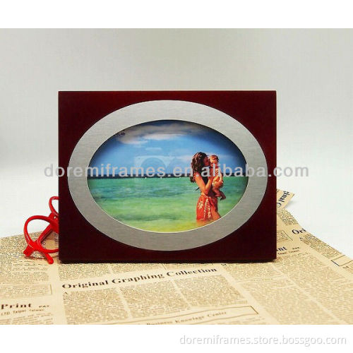 Hot sale fashion design plastic oval photo frame